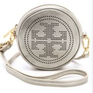 Tory Burch Perforated Round Crossbody Purse